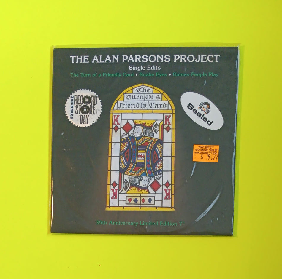 The Alan Parsons Project - Single Edits (The Turn Of A Friendly Card • Snake Eyes • Games People Play) - 2015 - 88875143727 New - Sealed - 7" RSD Vinyl