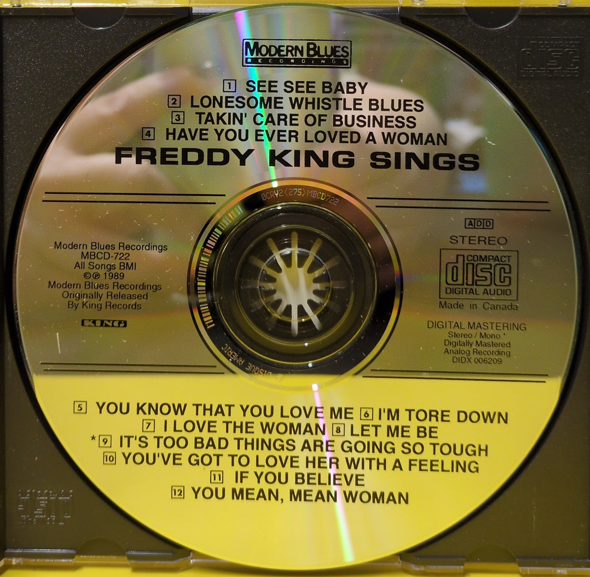 Freddy King - Freddy King Sings - MBCD-722 Used - EX - CDs