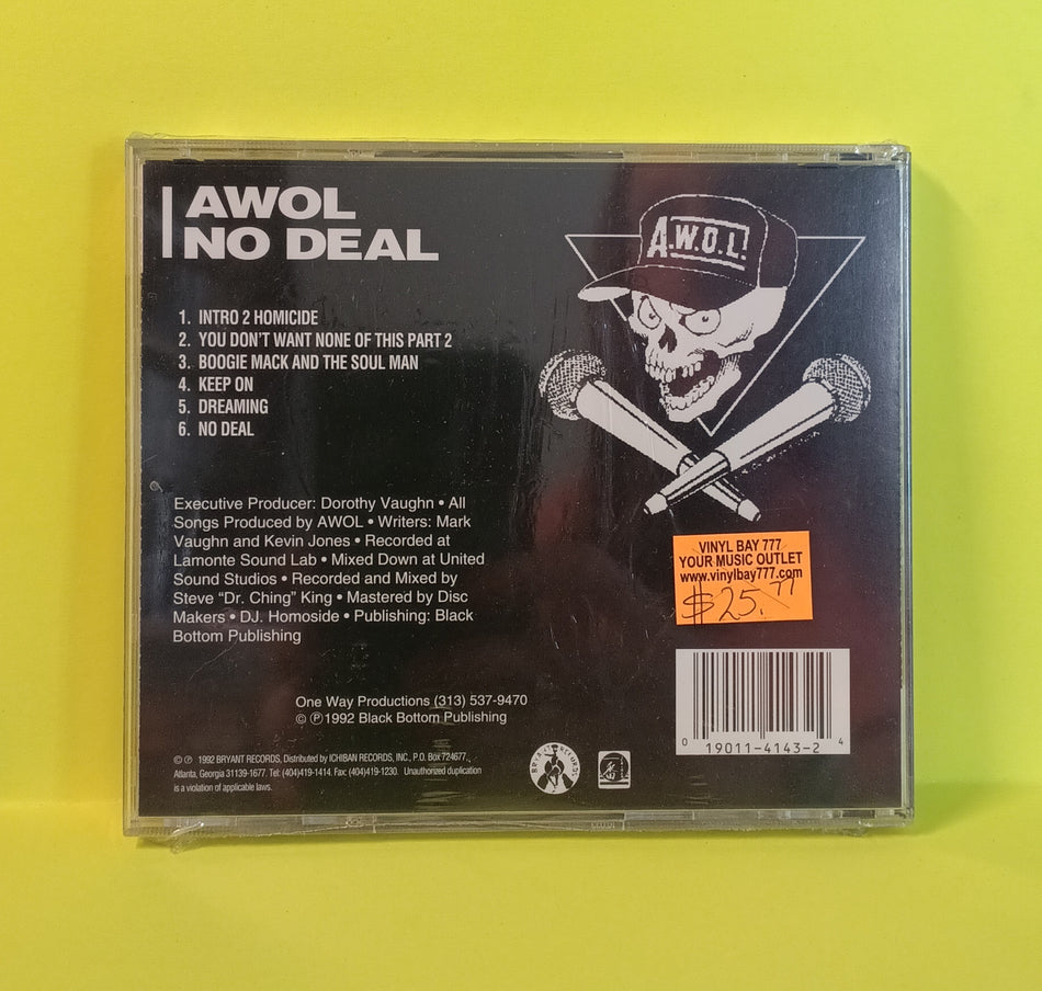 A.W.O.L. - No Deal - 1992 - BRY 4143 New - Sealed - CDs