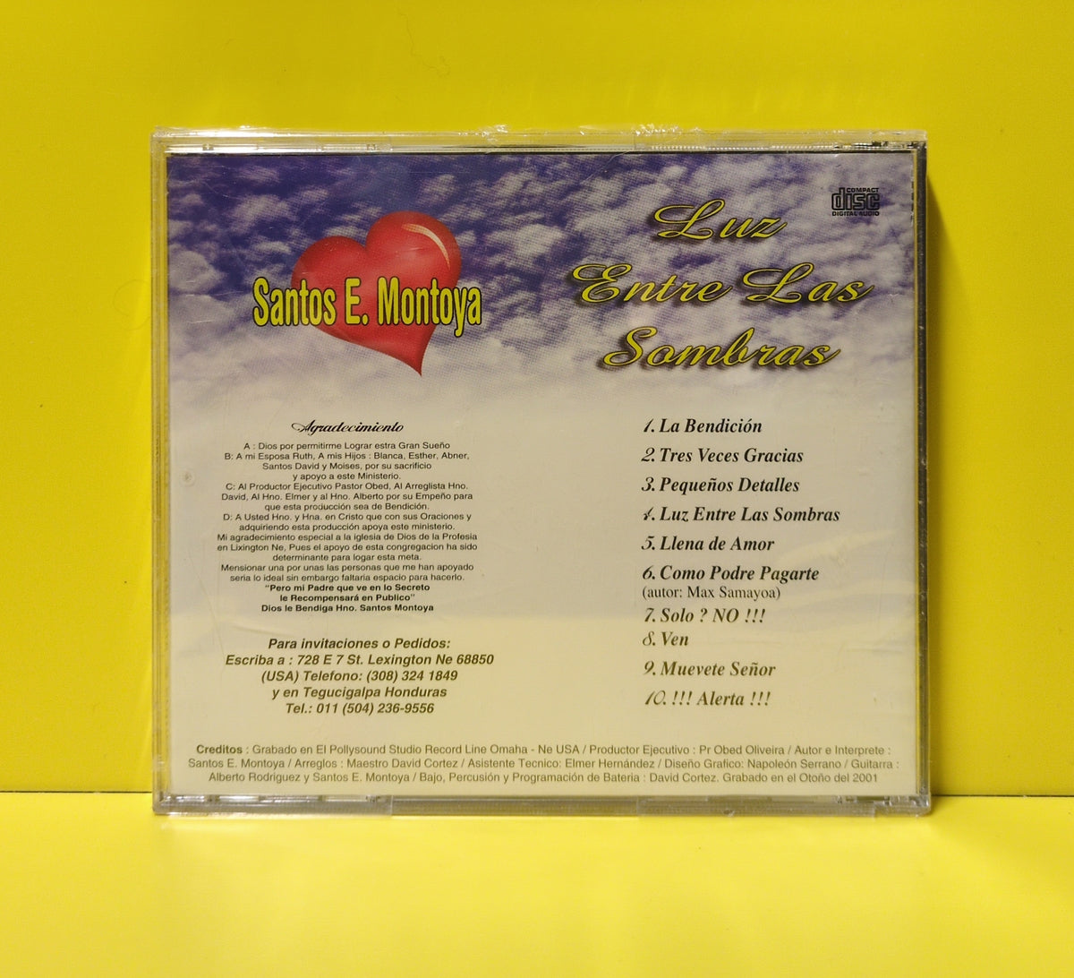 Santos E. Montoya - Luz Entre Las Sombras - 2001 - New - Sealed - CDs
