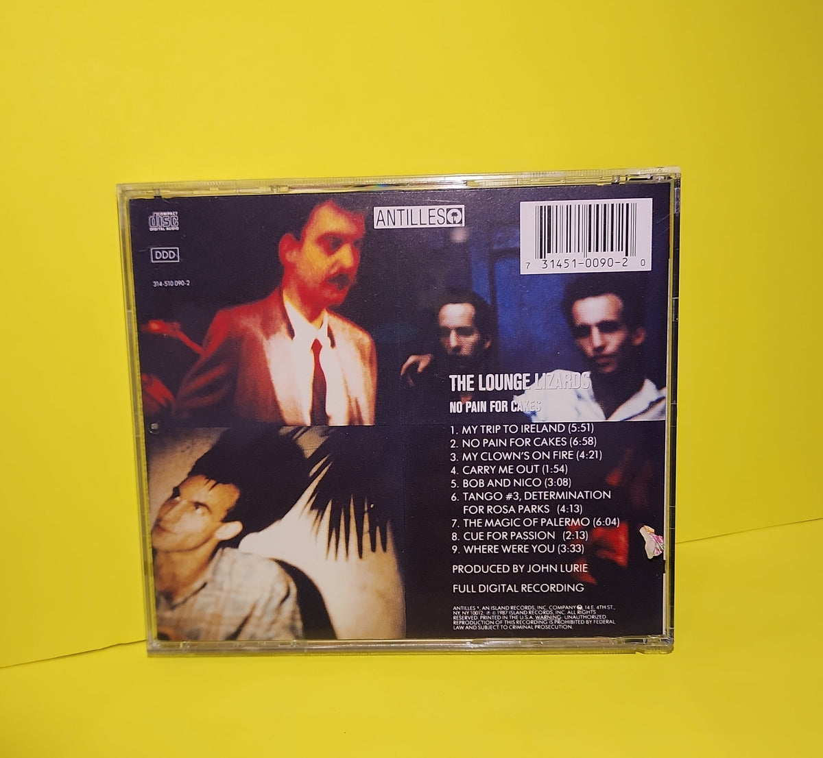 The Lounge Lizards - No Pain For Cakes - 1987 - 314-510 090-2 Used - EX - CDs