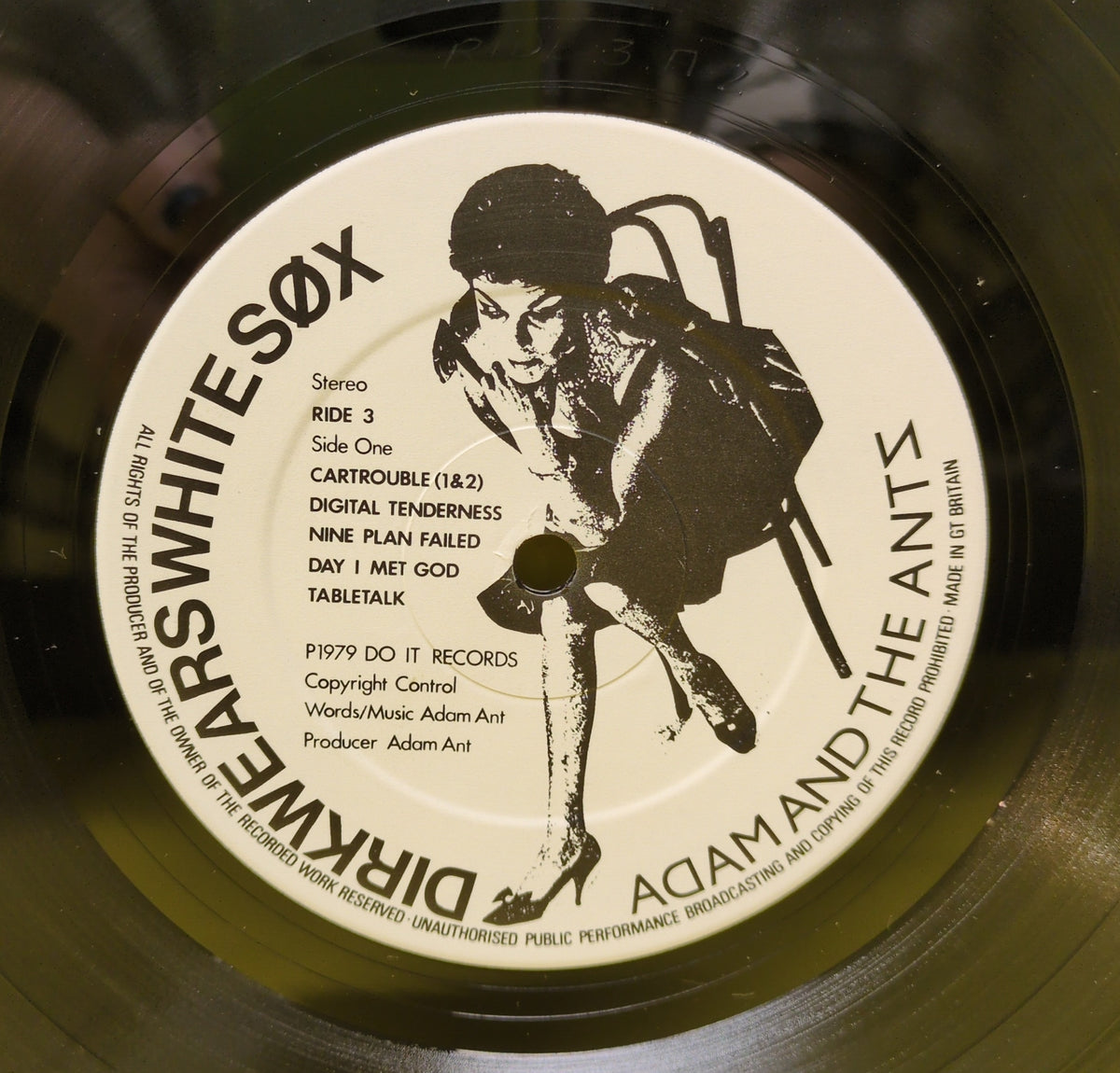 Adam And The Ants - Dirk Wears White Sox - 1979 - RIDE 3 Used - VG++ - Vinyl