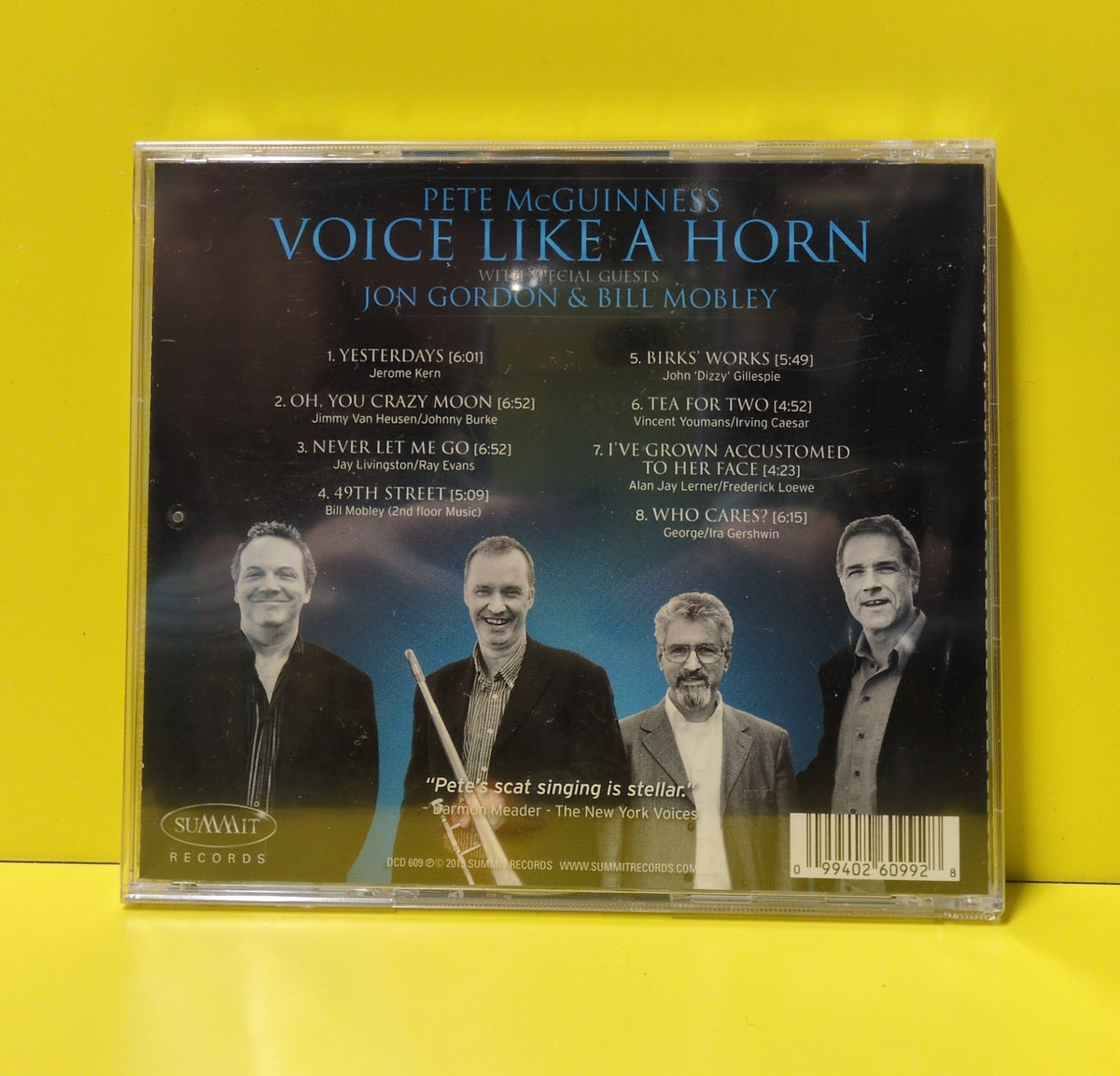 Pete McGuinness With Special Guests Jon Gordon (3) & Bill Mobley - Voice Like A Horn - 2013 - DCD 609 New - Sealed - CDs