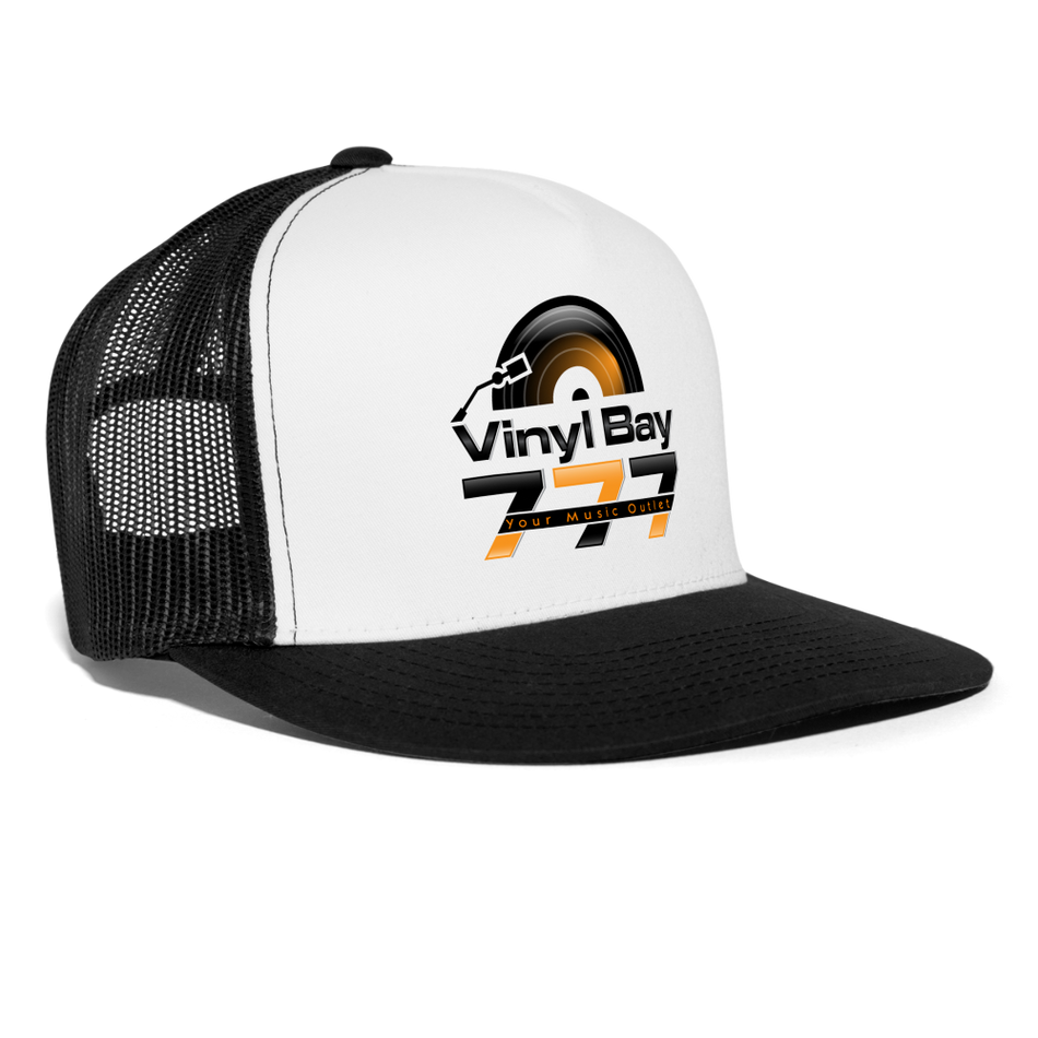 Vinyl Bay 777 Trucker Cap - white/black