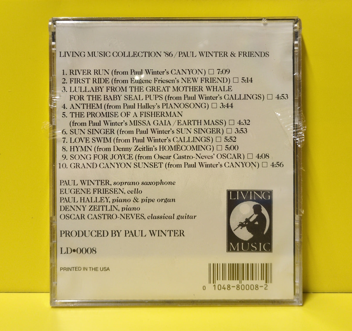 Paul Winter & Friends - Living Music Collection '86 - 1986 - LD-0008 New - Sealed - CDs
