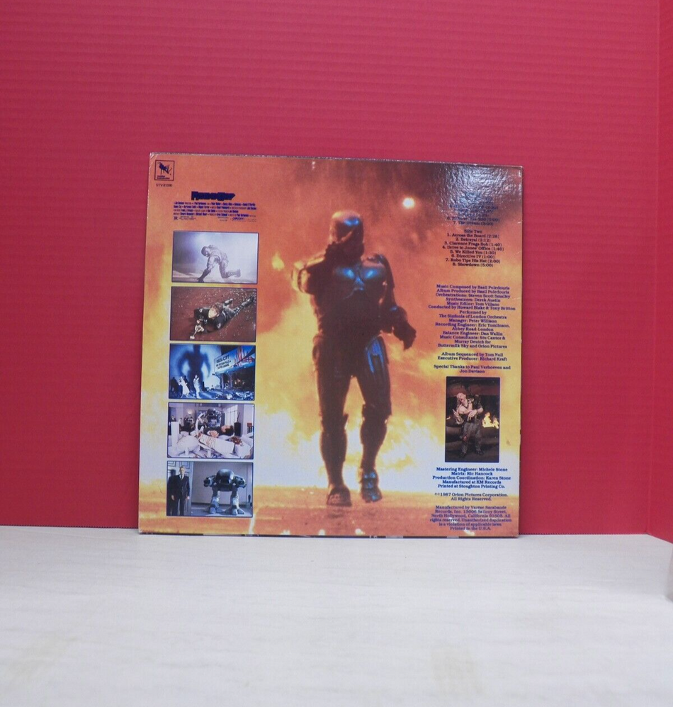 12" LP EX Basil Poledouris RoboCop (Soundtrack) 1987 Varese Sarabande STV 81330