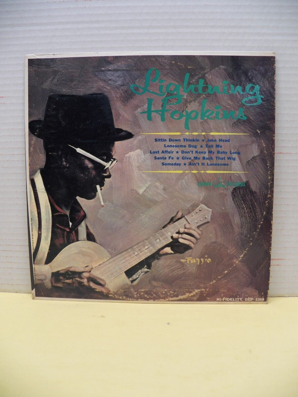 12" LP VG++/EX Lightning Hopkins Lightning Hopkins Crown Records Reissue