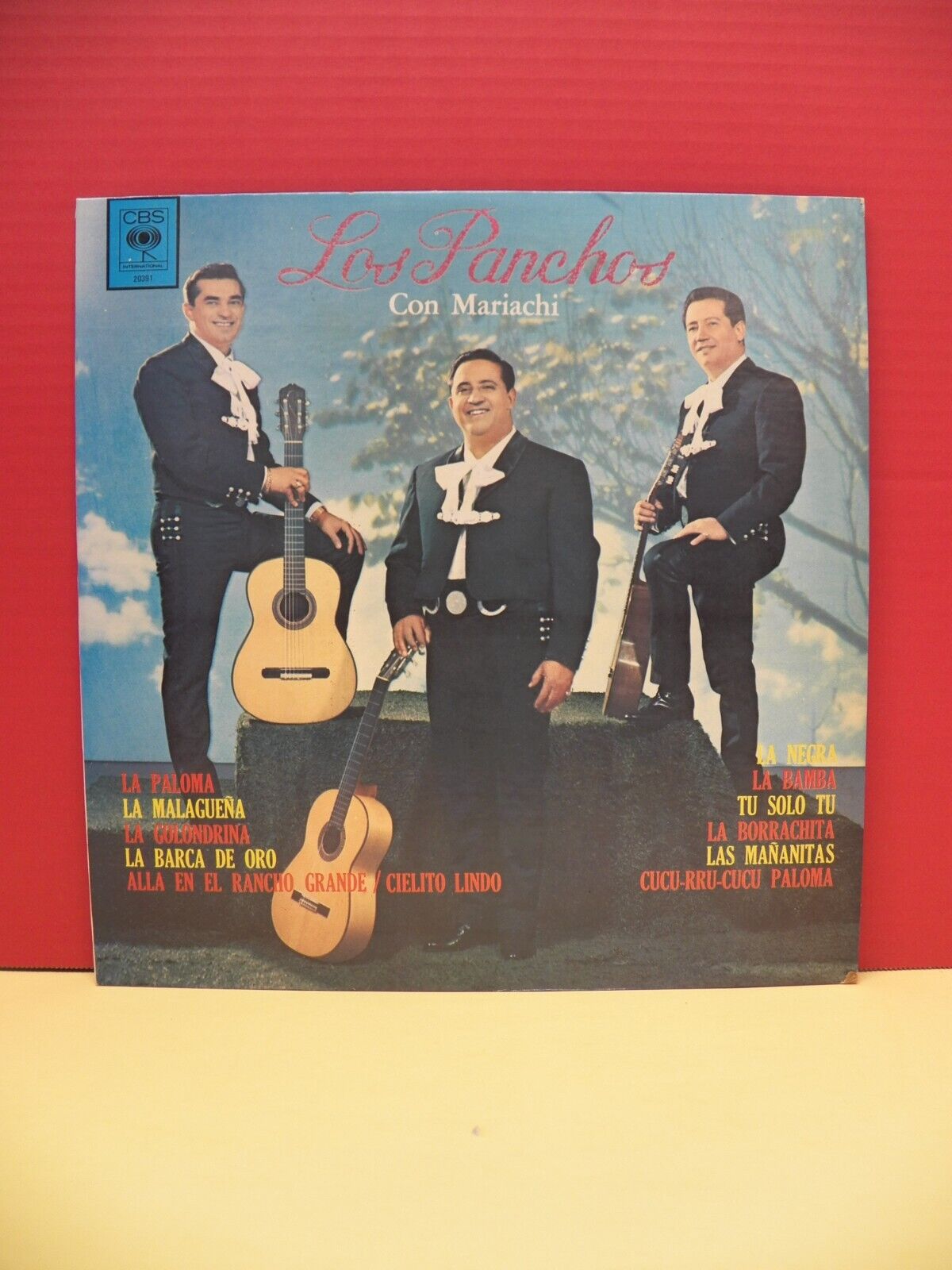 12" LP VG++/EX Los Panchos Con Mariachi CBS International DML-20391