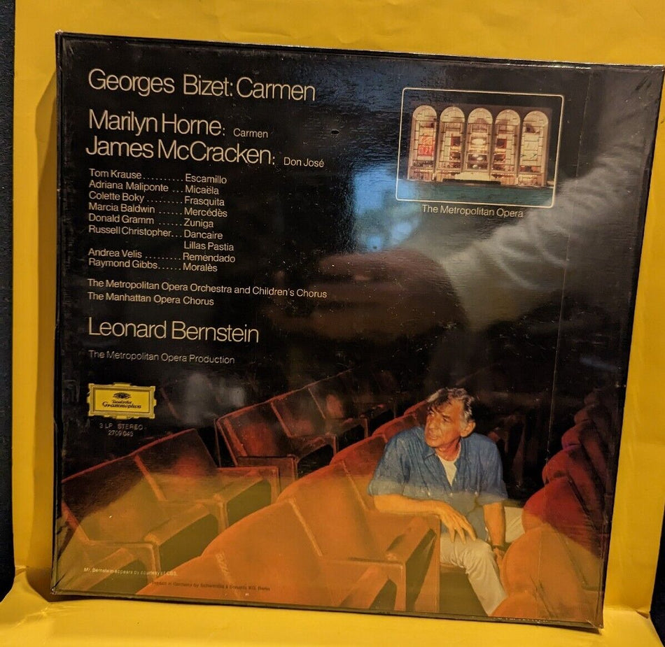 Sealed 3LP BIZET Carmen  LEONARD BERNSTEIN Horne McCracken MET Opera DG 2709 043