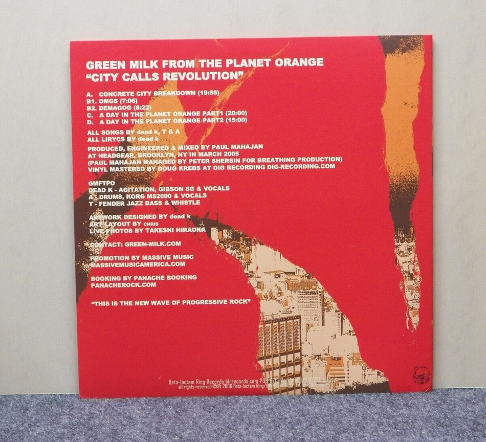 12" 2xLP M- Green Milk From The Planet Orange City Calls Revolution 2006 Ltd Ed