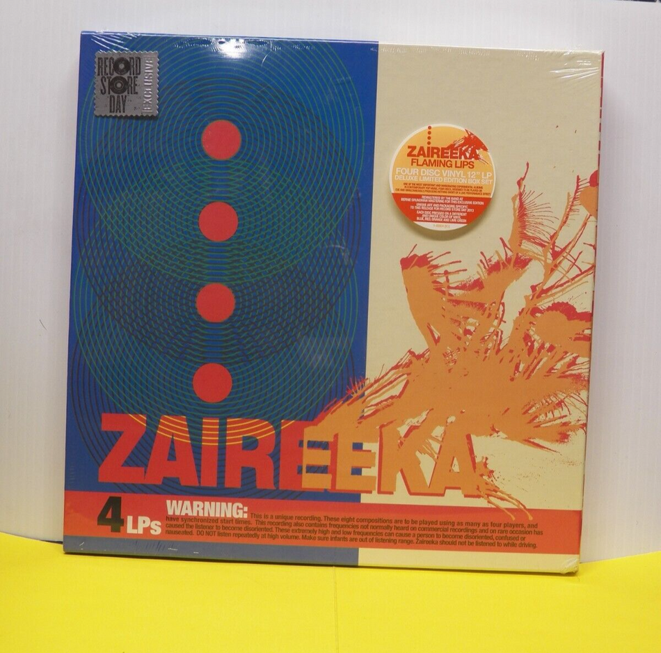 12" 4xLP Box Set Flaming Lips Zaireeka 2013 RSD Deluxe Ltd Ed Remastered Colored