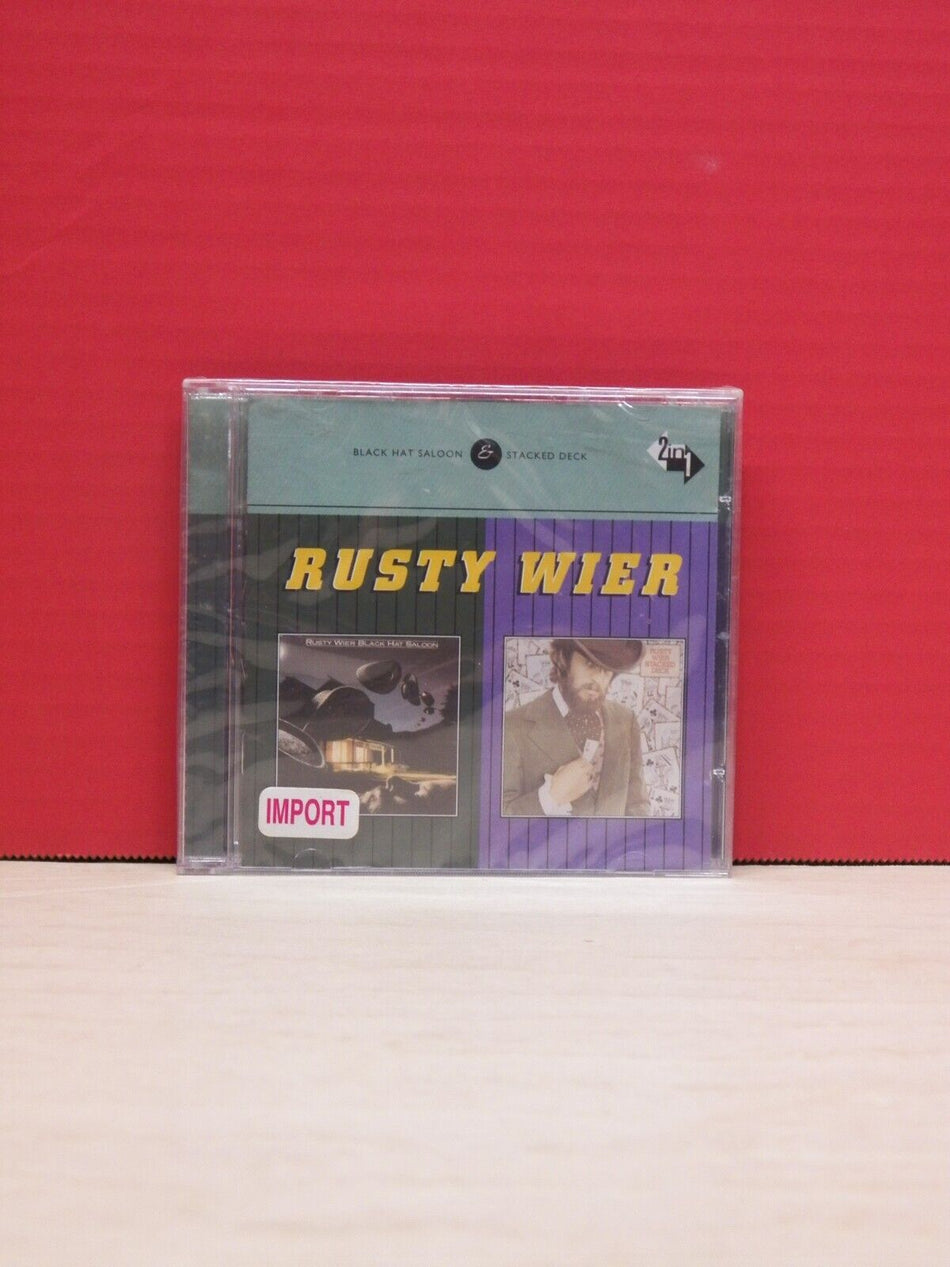 Sealed CD Rusty Wier Black Hat Saloon/Stacked Deck 2002 Westside Import WESA 919