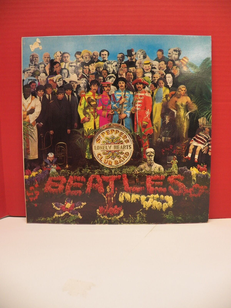 12" LP EX Beatles Sgt Peppers Lonely Hearts Club Band 1984 UK Reissue w/ Barcode