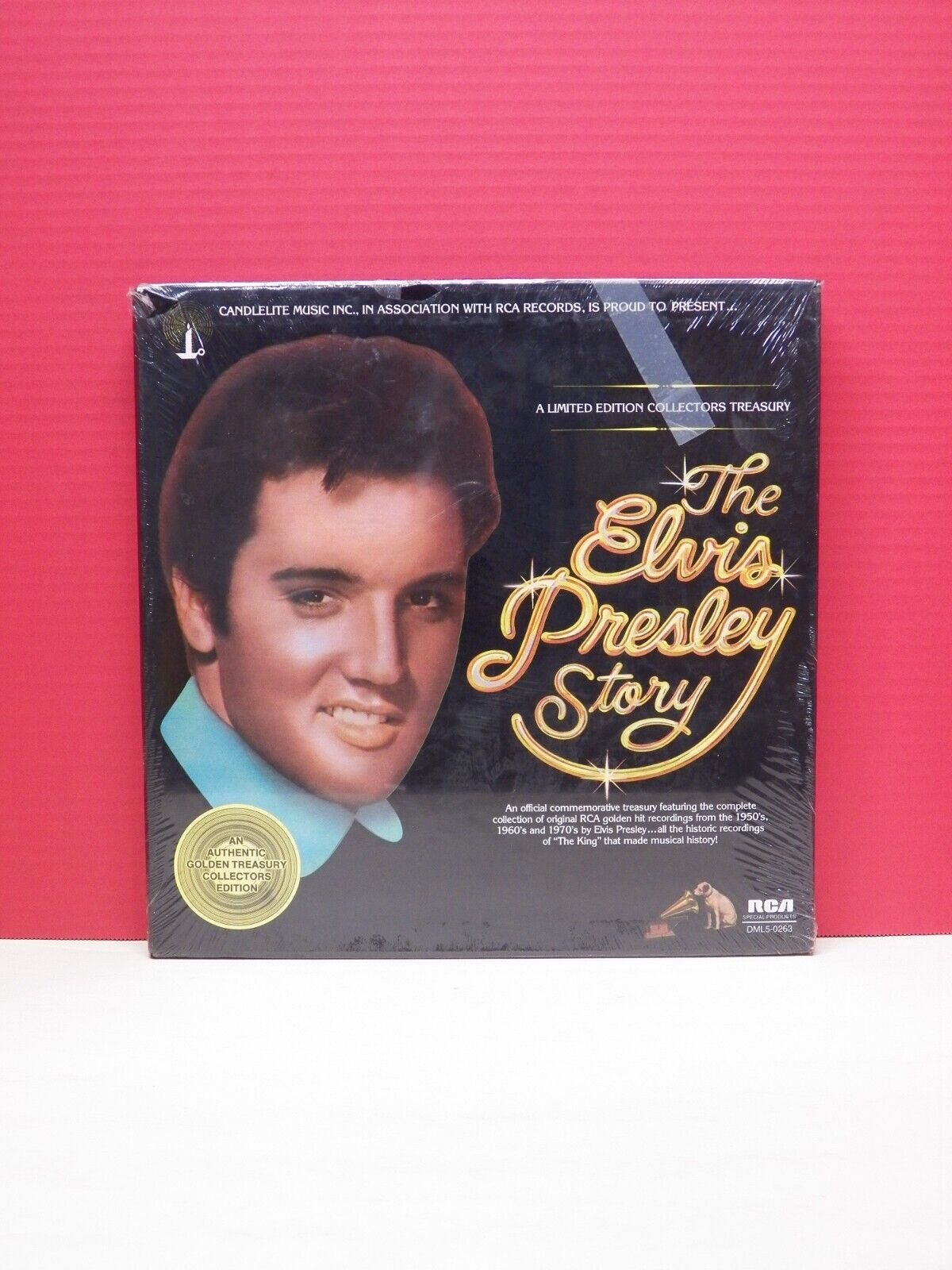 Sealed 12" 5xLP Box Set Elvis Presley The Elvis Presley Story 1977 RCA DML5-0263