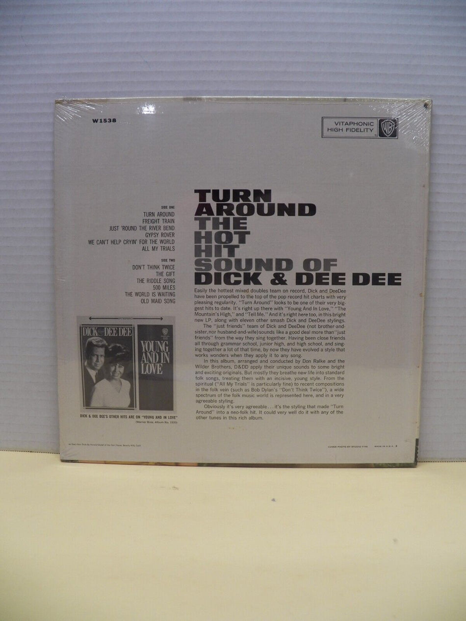 Sealed 12" LP Dick & Dee Dee Turn Around 1964 Warner Bros. Mono W 1538