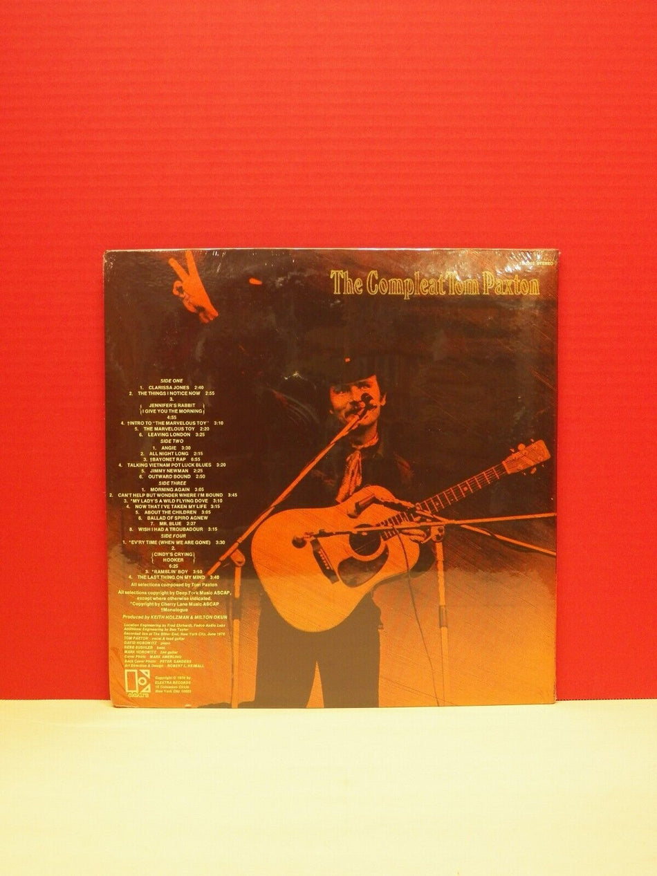 Sealed 12" 2xLP Tom Paxton The Compleat Tom Paxton (Recorded Live) 1971 Elektra