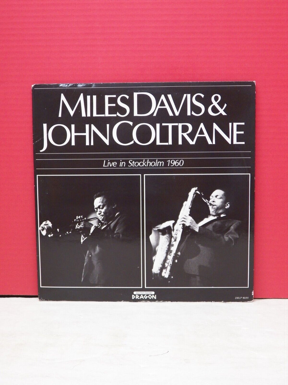 12" 2xLP EX Miles Davis & John Coltrane Live In Stockholm 1960 Reissue Import