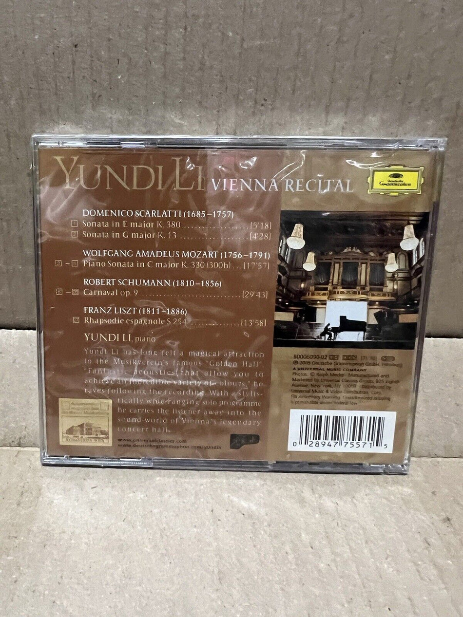 Sealed CD Yundi Li Vienna Recital 2005 Deutsche Grammophon B0006090-02