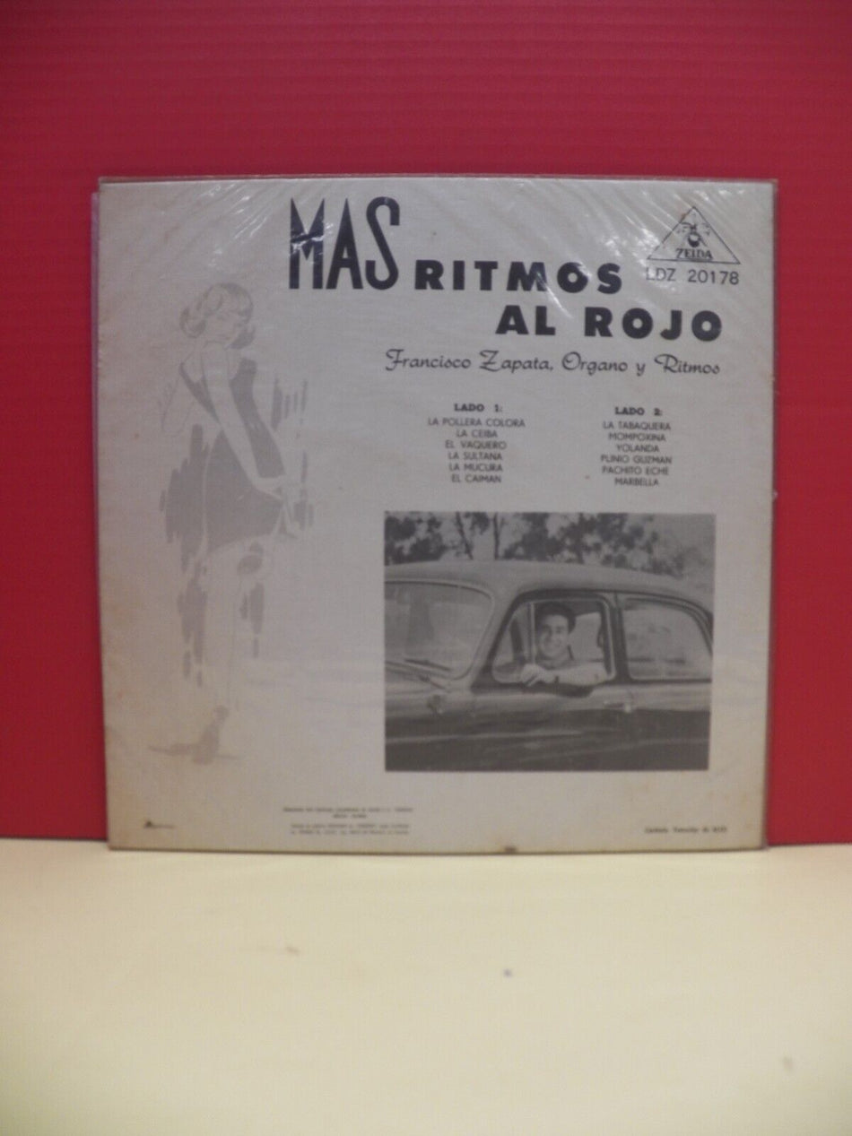 12" LP VG+ Francisco Zapata Mas Ritmos Al Rojo Zeida Colombia Import Mono