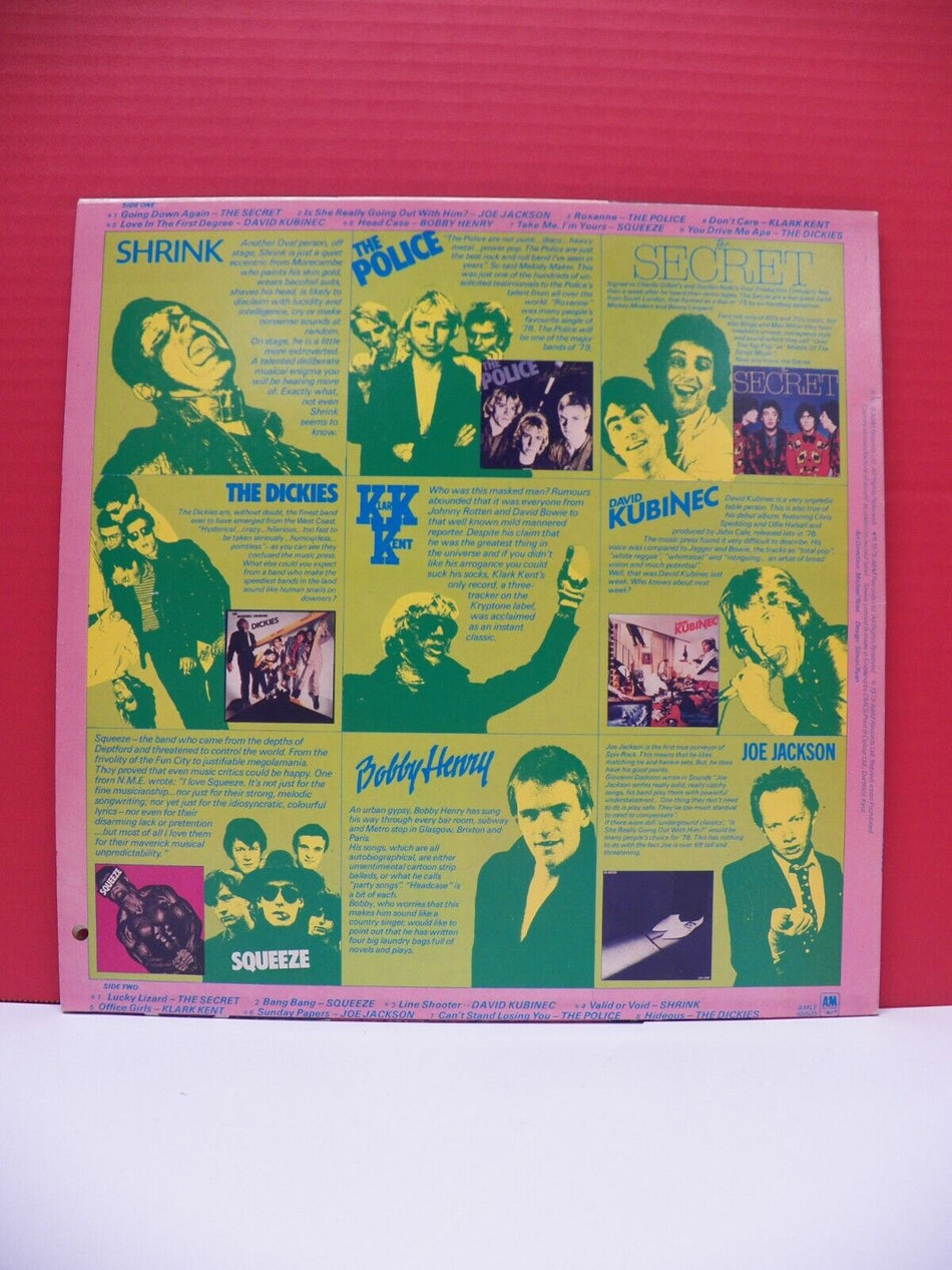 12" LP VG++/EX Various Artists No Wave 1979 A&M UK Import Blue Promo AMLE 68505