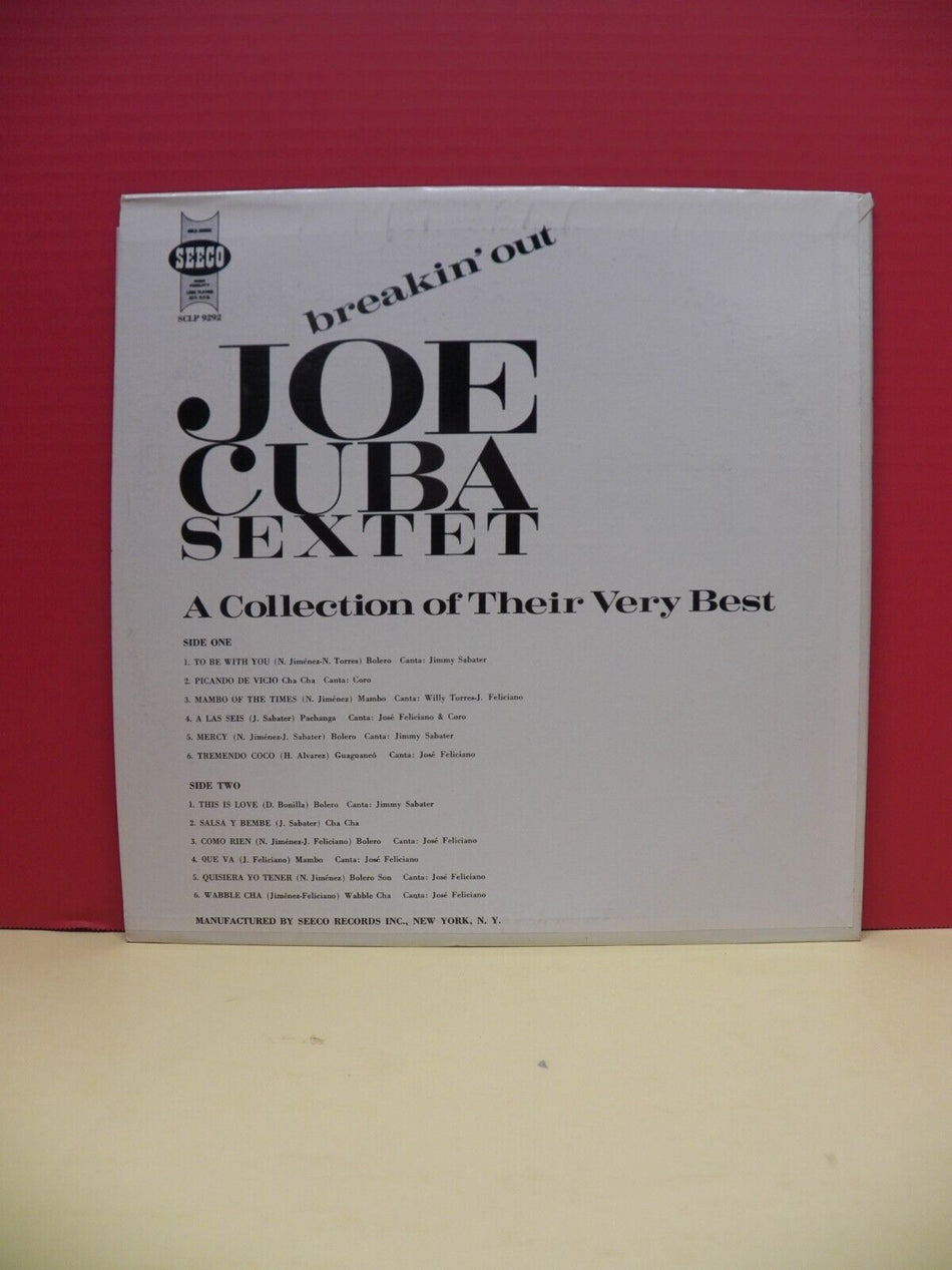 12" LP VG++/EX Joe Cuba Sextet Breakin' Out Seeco Reissue Stereo SCLP 9292