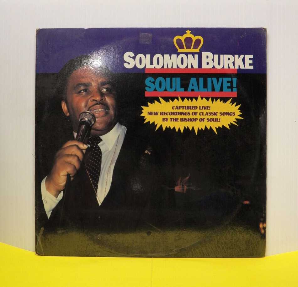 Sealed 12" 2xLP Solomon Burke Soul Alive! 1984 Rounder Records 2042/2043