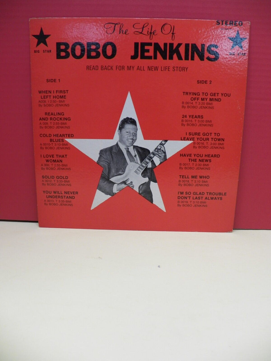 12" LP VG++/EX Bobo Jenkins The Life Of... 1972 Big Star Stereo BB 008-19