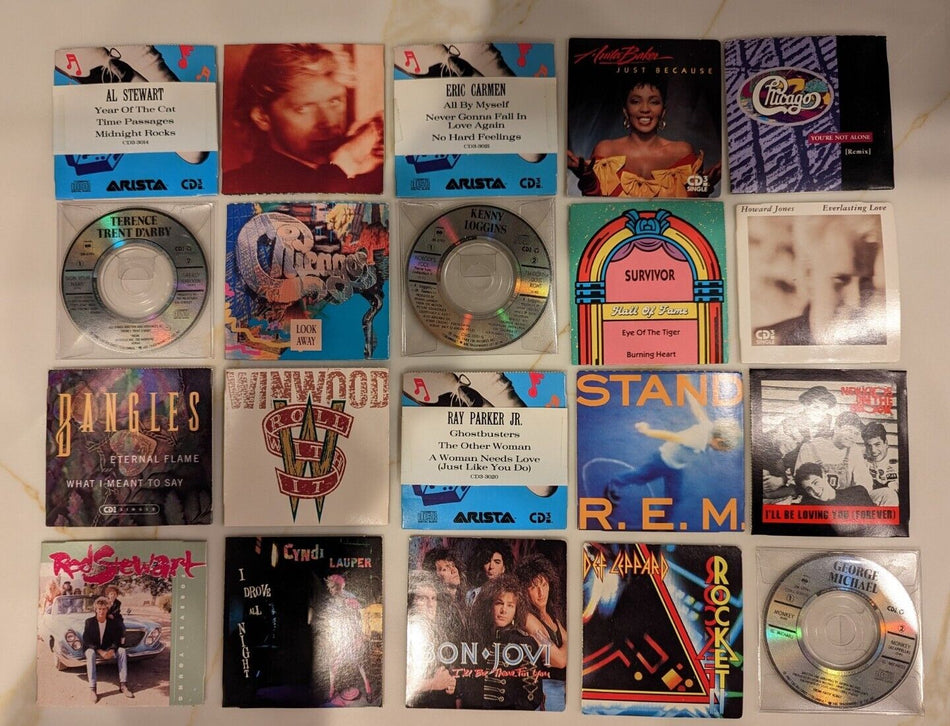 Lot of 20 3" Mini CD Def Leppard George Michael New Kids on the Block Bon Jovi +