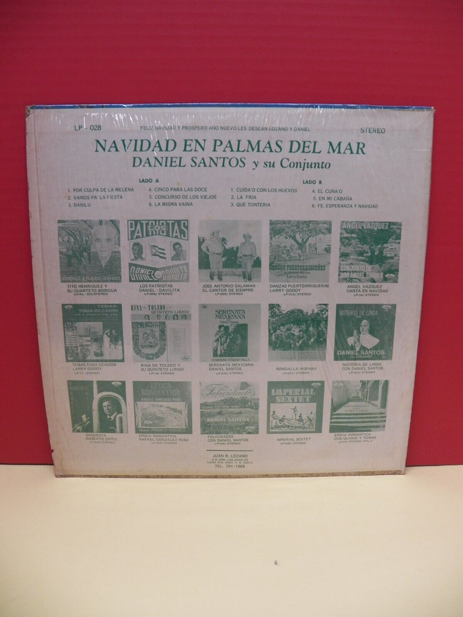 12" LP EX Daniel Santos Y Su Conjunto Navidad En Palmas Del Mar 1975 Lozano