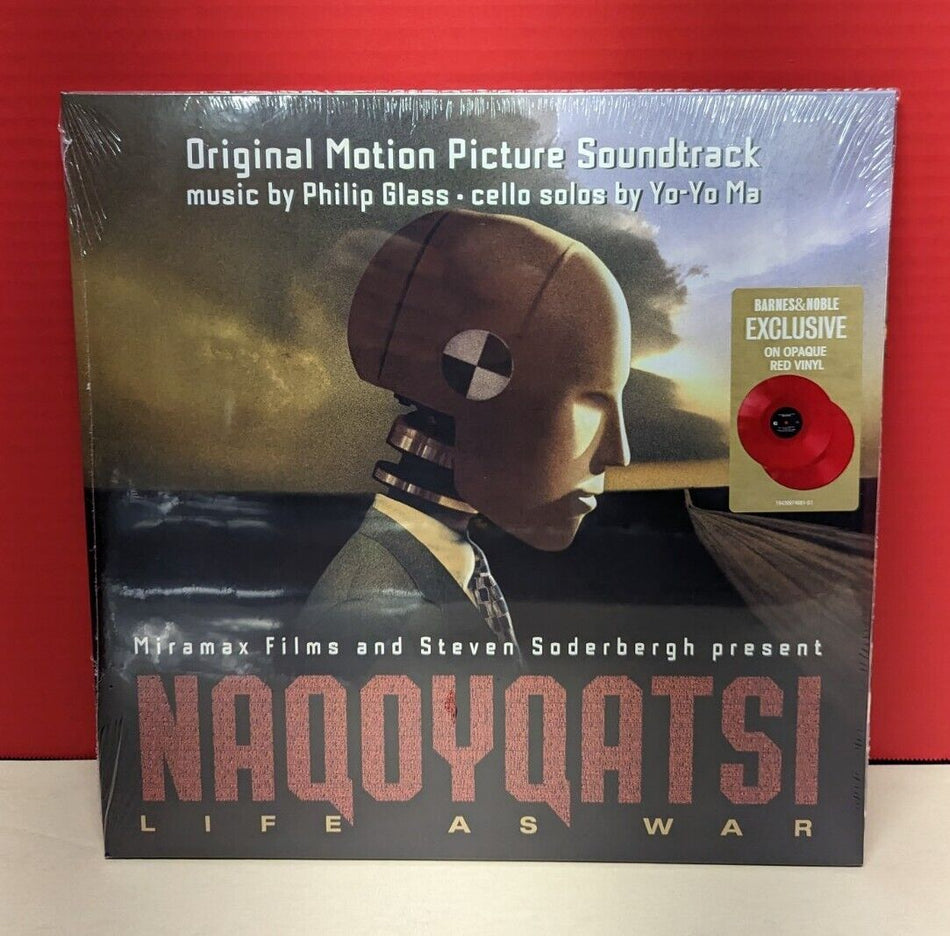 Sealed 12" 2xLP Philip Glass/Yo-Yo Ma Naqoyqatsi (Soundtrack) 2022 Reissue Red