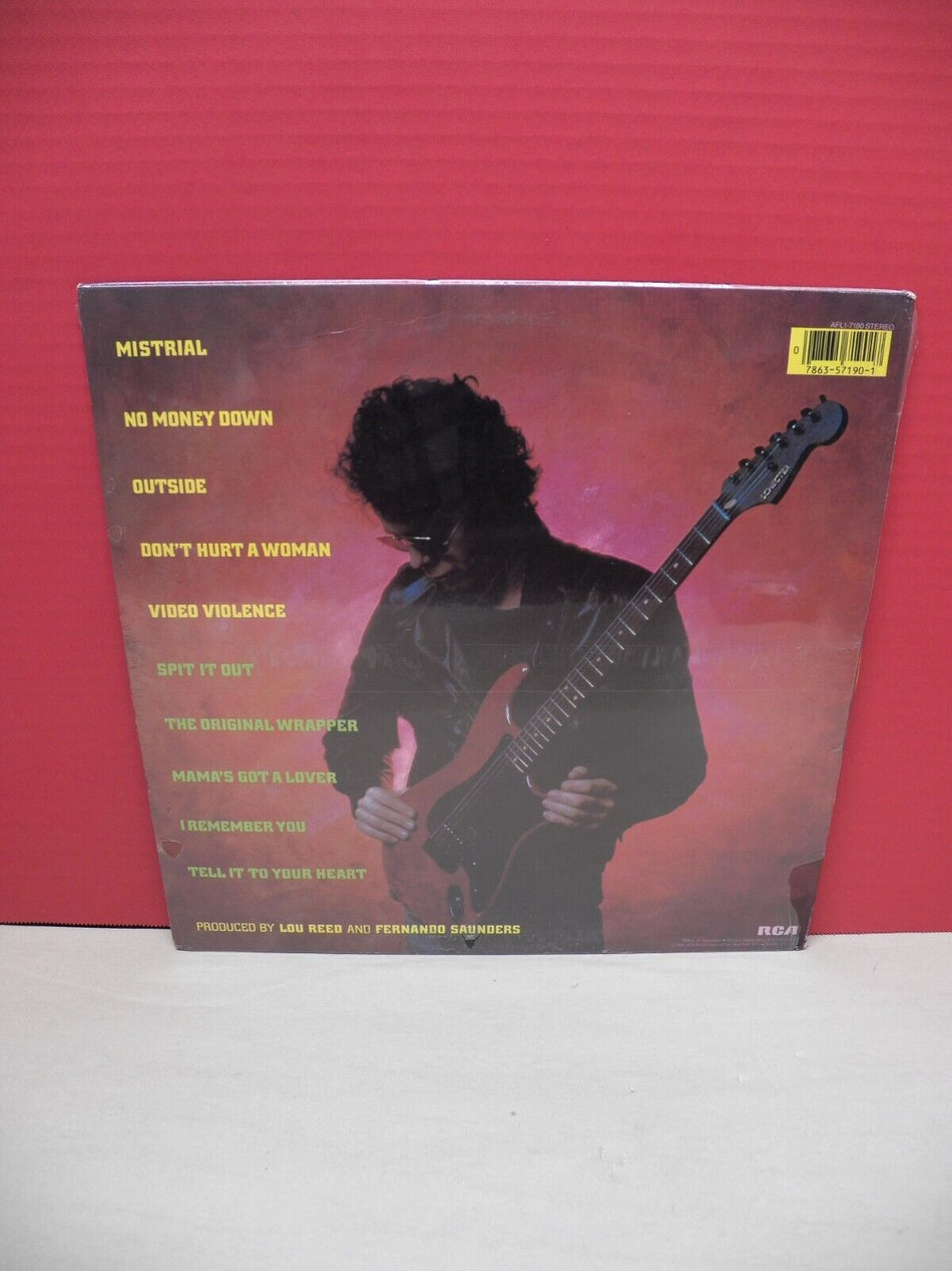 Sealed 12" LP Lou Reed Mistrial 1986 RCA AFL1-7190