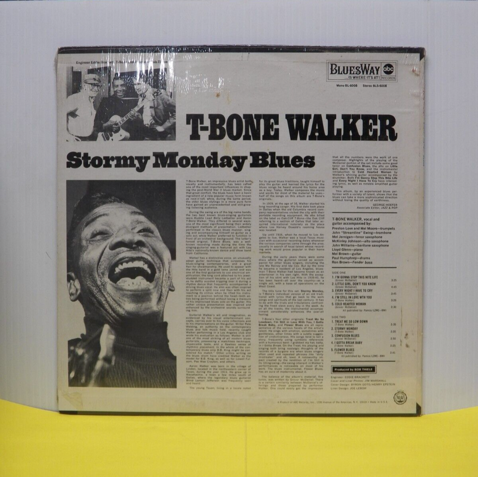 Sealed 12" LP T-Bone Walker Stormy Monday Blues 1968 BluesWay Stereo BLS-6008