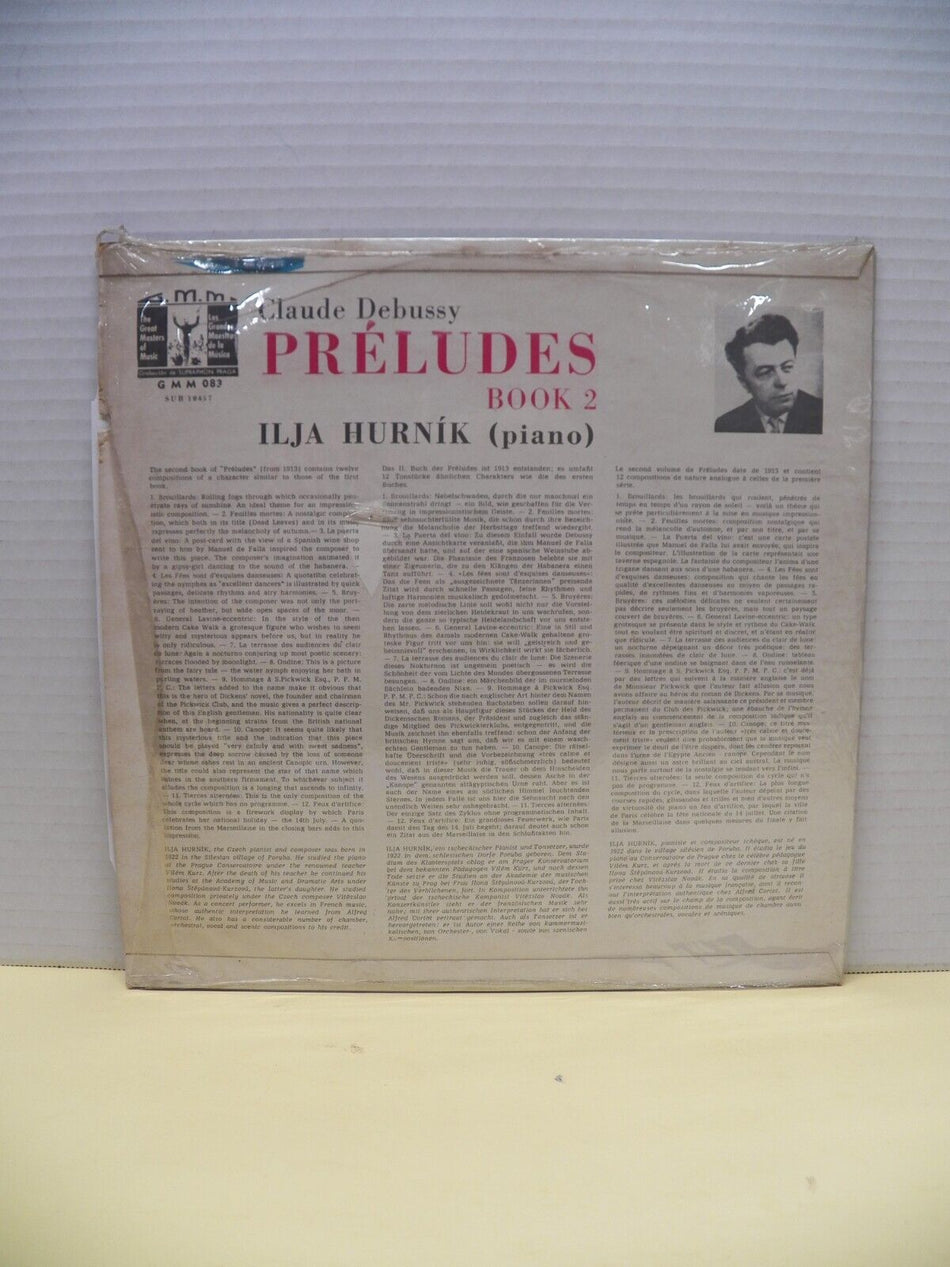 12" LP VG++/EX Ilja Hurnik Debussy-Preludes Book 2 G.M.M. Venezuela Import