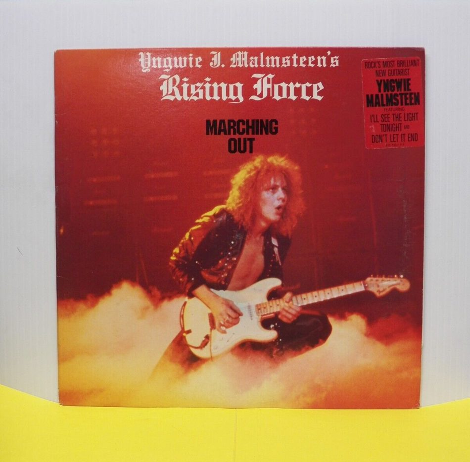 12" LP VG++ Yngwie J. Malmsteen's Rising Force Marching Out 1985 Polydor Promo