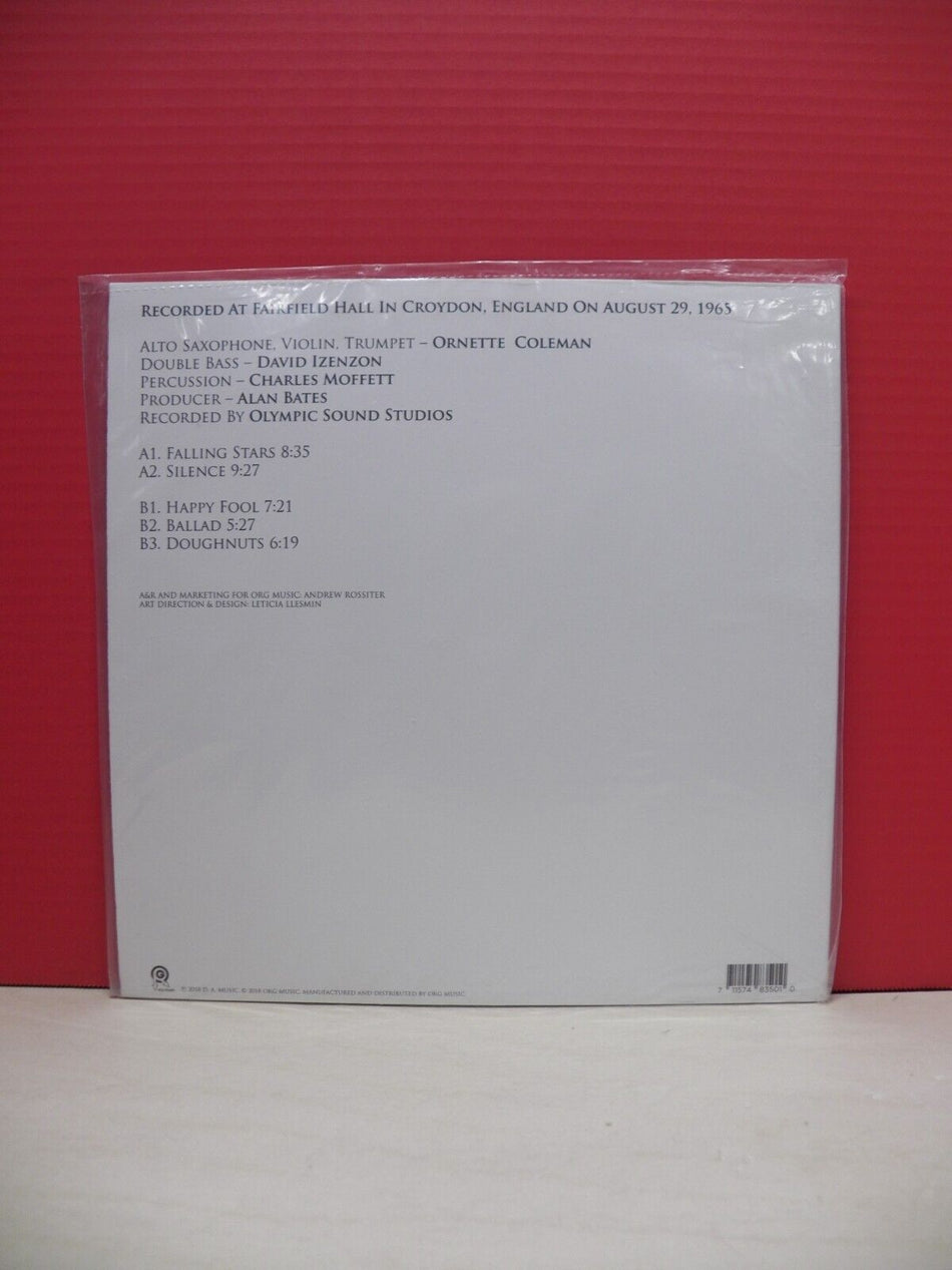 12" LP Ornette Coleman An Evening With Ornette Coleman Part 2 2018 RSD Clear Ltd