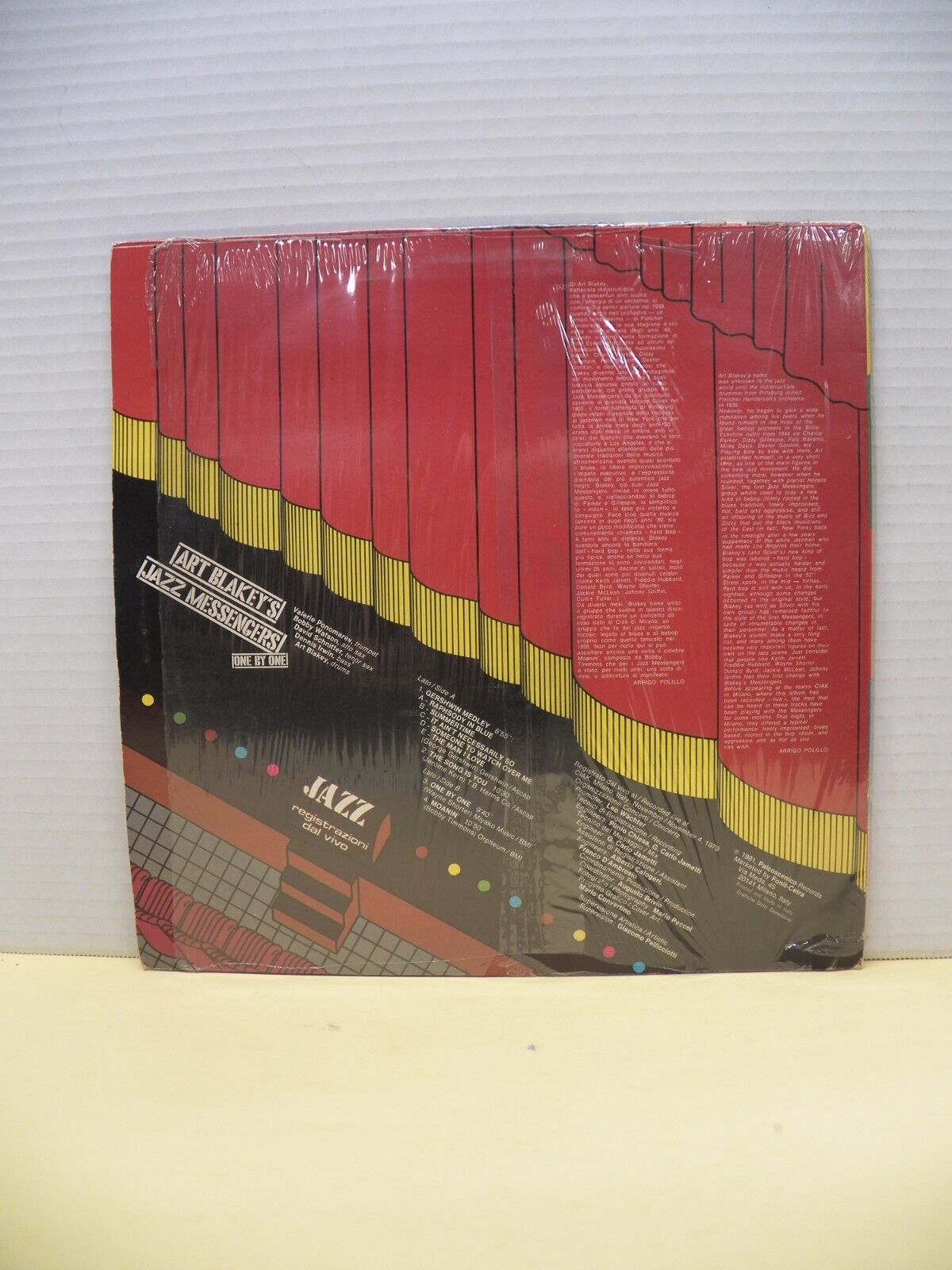 12" LP VG++/EX Art Blakey's Jazz Messengers One By One 1981 Palcoscenico Import