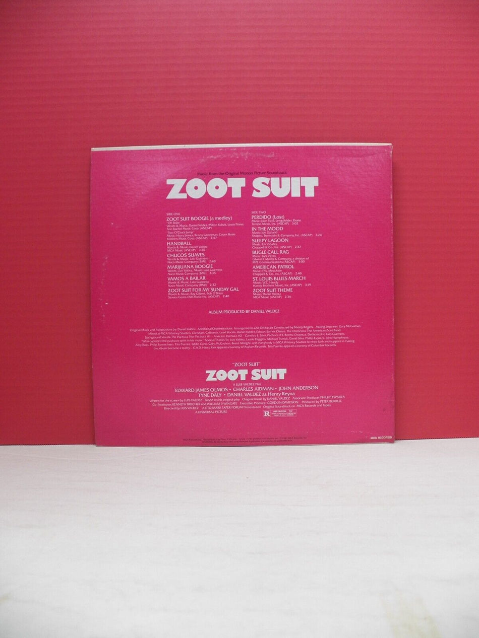 12" LP VG++/EX Daniel Valdez Zoot Suit (Soundtrack) 1981 MCA Promo MCA-5267