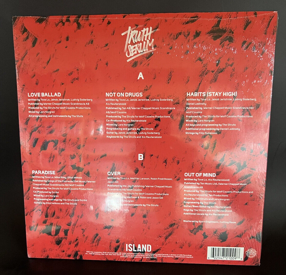 Rare Sealed 10" Vinyl Records Tove Lo Truth Serum 2015 RSD LP Boo22743-01