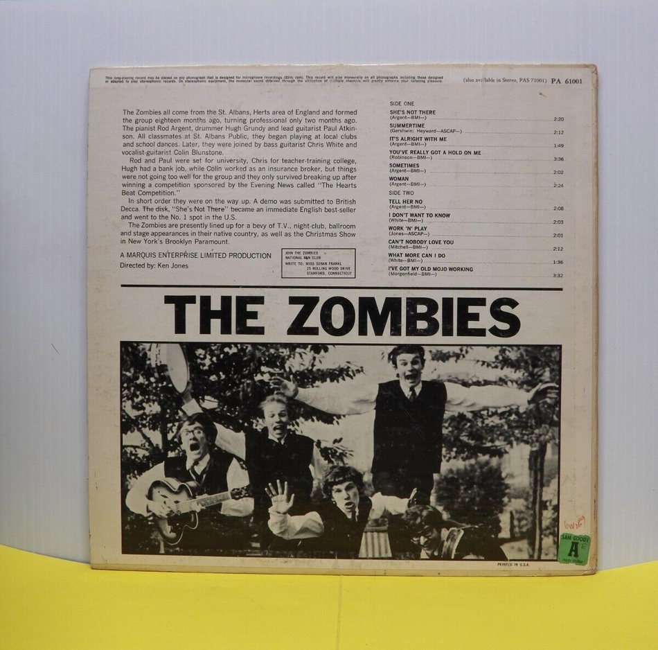 12" LP VG++/EX The Zombies The Zombies 1965 Parrot Mono 1st Press PA 61001