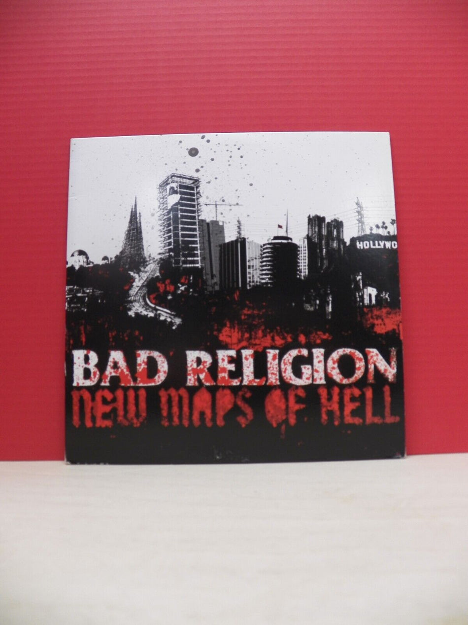 12" LP VG++/EX Bad Religion New Maps Of Hell 2015 Epitaph Reissue Clear w/ Smoke