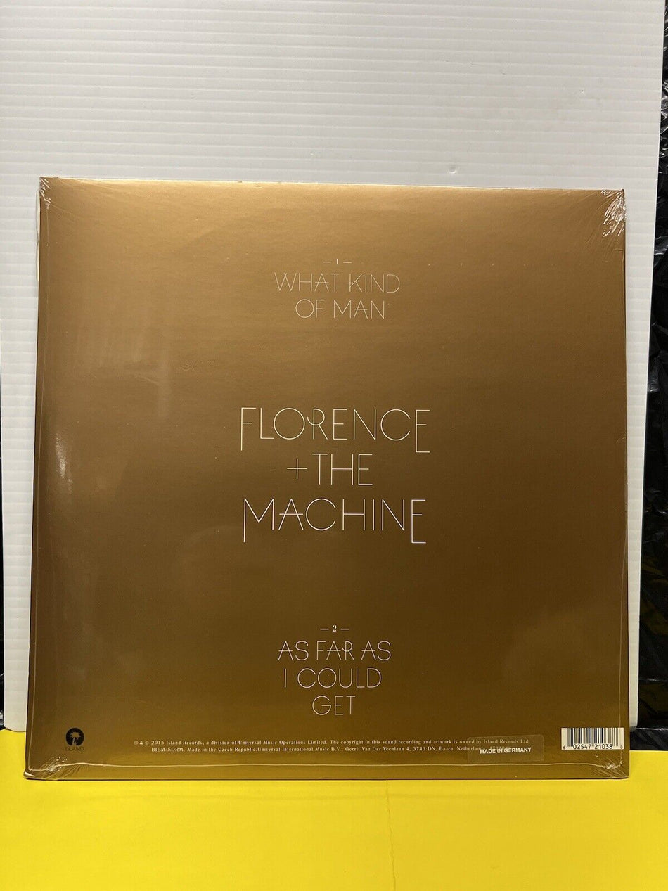 12" Single Florence and the Machine What Kind of Man 2015 RSD 45RPM Blue Vinyl