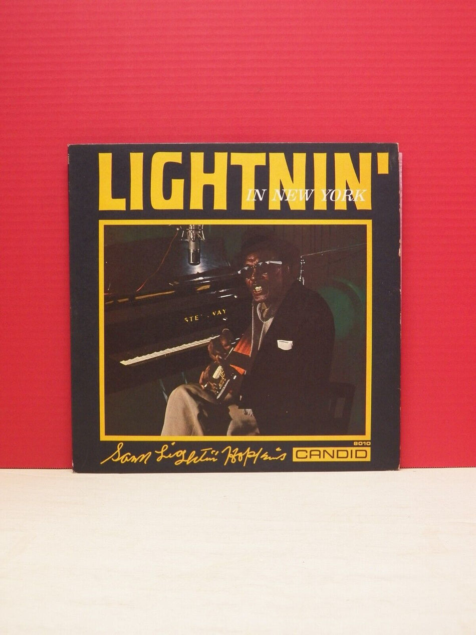 12" LP VG Sam Lightnin' Hopkins Lightnin' In New York 1961 Candid Mono CJM 8010