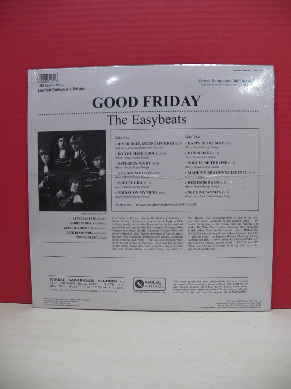 Sealed 12" LP The Easybeats Good Friday 2016 Varese Sarabande RSD Lt Ed 180G