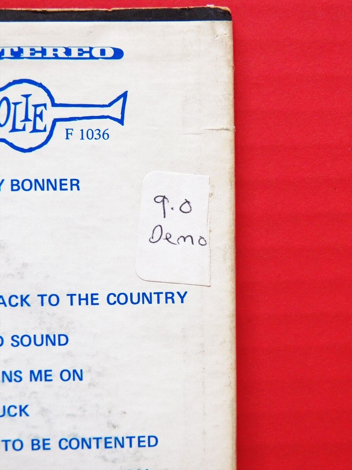 12" LP EX Juke Boy Bonner I'm Going Back To The Country... 1968 Arhoolie Promo