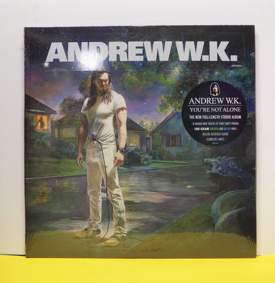 Sealed 12" 2xLP Andrew W.K. You're Not Alone 2018 Red Music 180G Colored Promo