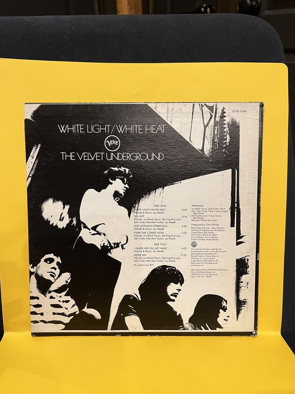 VG++ LP The Velvet Underground White Light White Heat V6-5046 1st Press Verve 1968