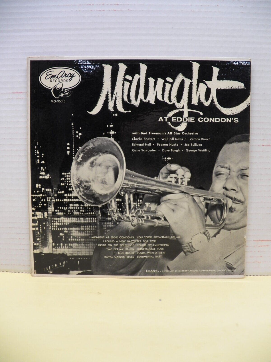 12" LP EX Bud Freeman's All Star Orchestra Midnight At Eddie Condon's 1955 Mono