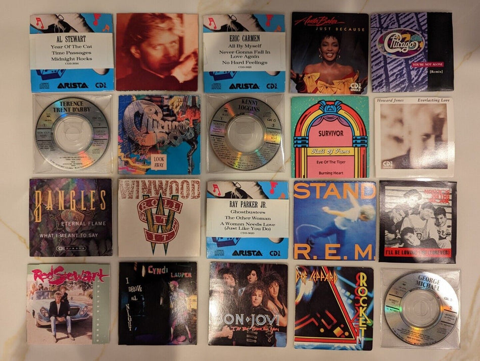 Lot of 20 3" Mini CD Def Leppard George Michael New Kids on the Block Bon Jovi +