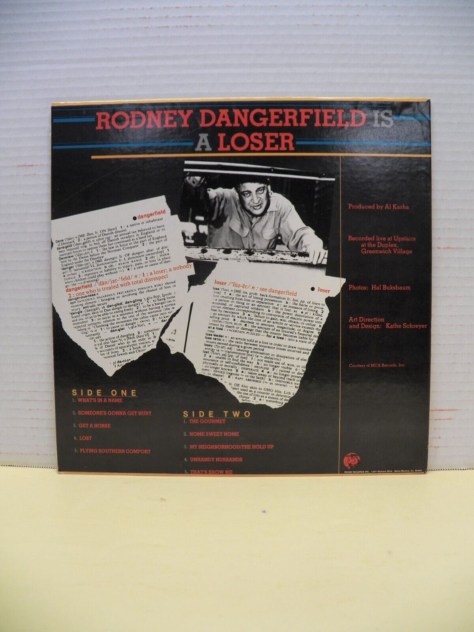 12" LP VG++/EX Rodney Dangerfield The Loser Rhino Records Reissue Promo RNLP 012