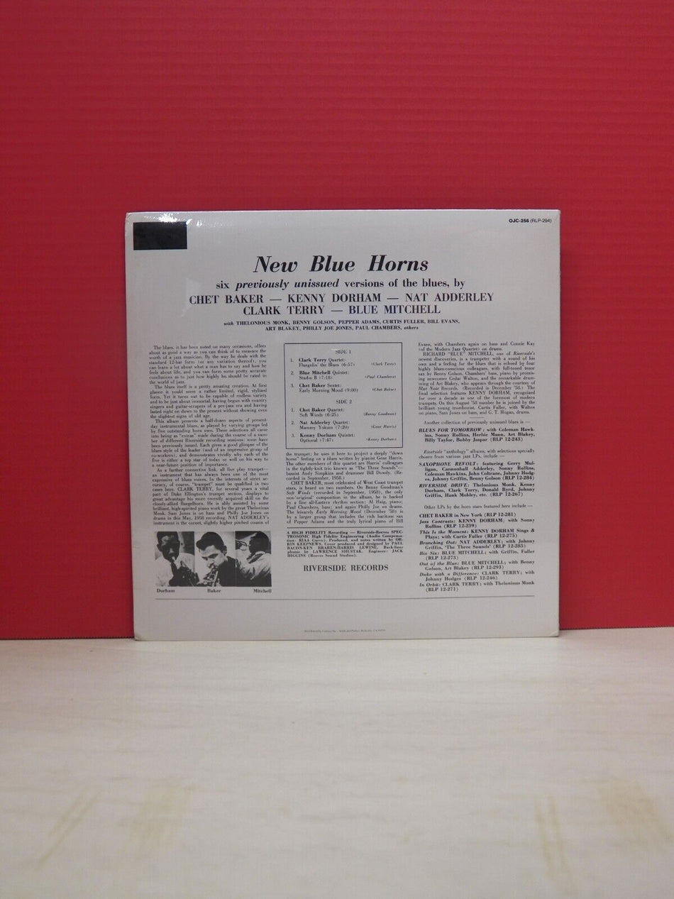 Sealed 12" LP Various Artists New Blue Horns 1986 Original Jazz Classics Reissue